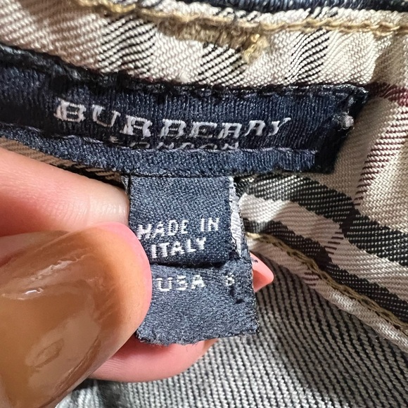 Burberry London Signature Cuff Jeans! Sz 8 - Picture 7 of 8